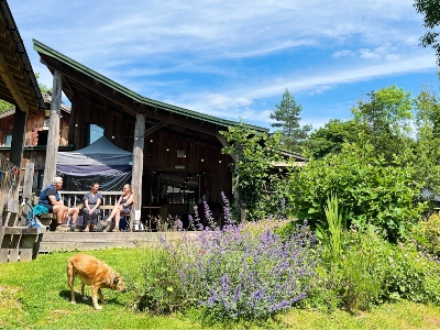 Exterior of The Green Wood Cafe