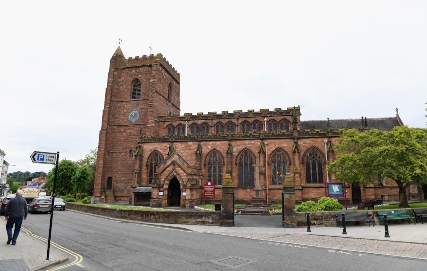 View of church in Newport