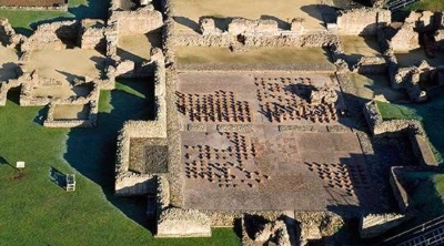 Aerial view of Wroxeter City